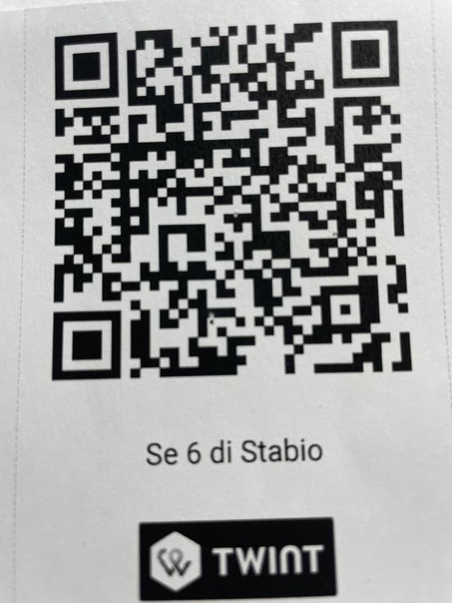 Codice QR TWINT — Se 6 di Stabio