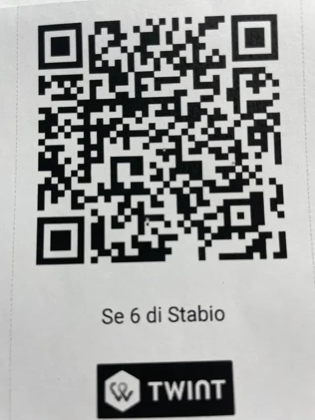 Codice QR TWINT — Se 6 di Stabio