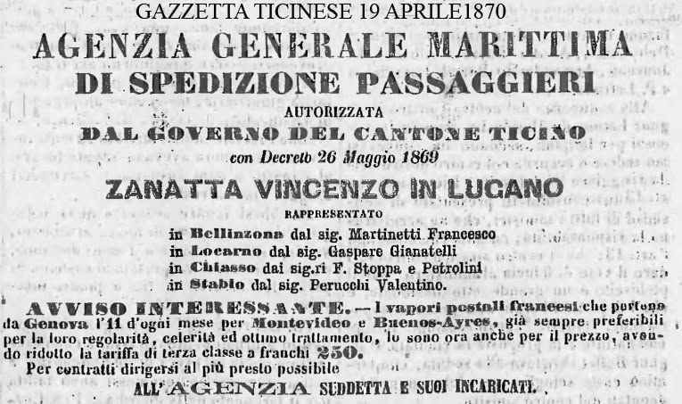 1870, Agenzia spedizione Zanatta in via Qui S'Imbarca