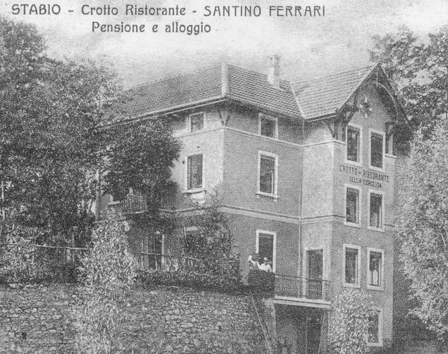 Anni 30 Crotto Ristorante Santino Ferrari