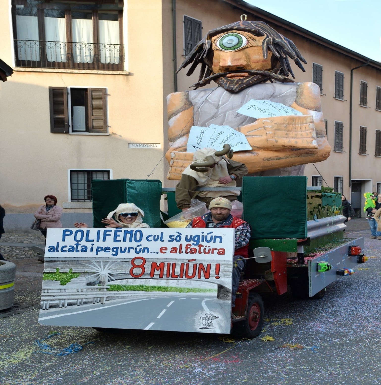 2017 Polifemo cul so Ugiun al cata i Pegurun e al Fatura 8 Miliun