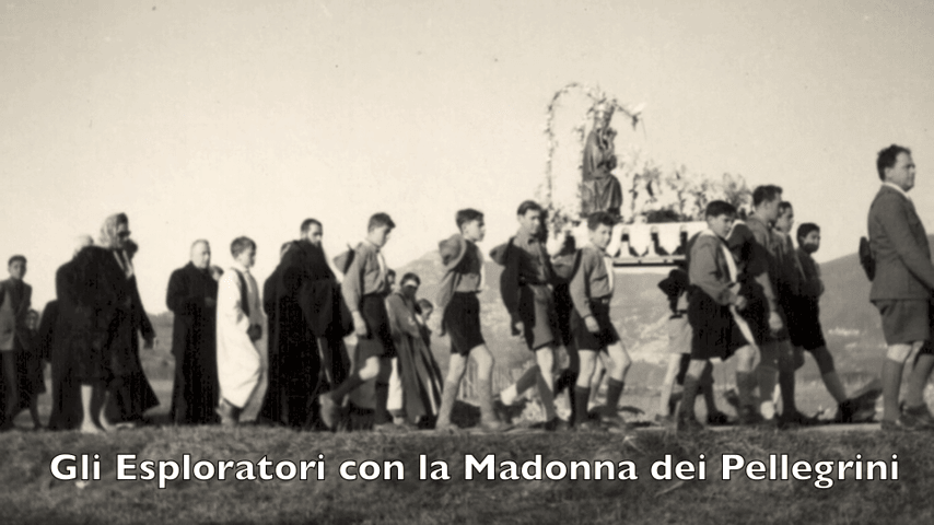 Anni 50 Con la Madonna dei Pellegrini
