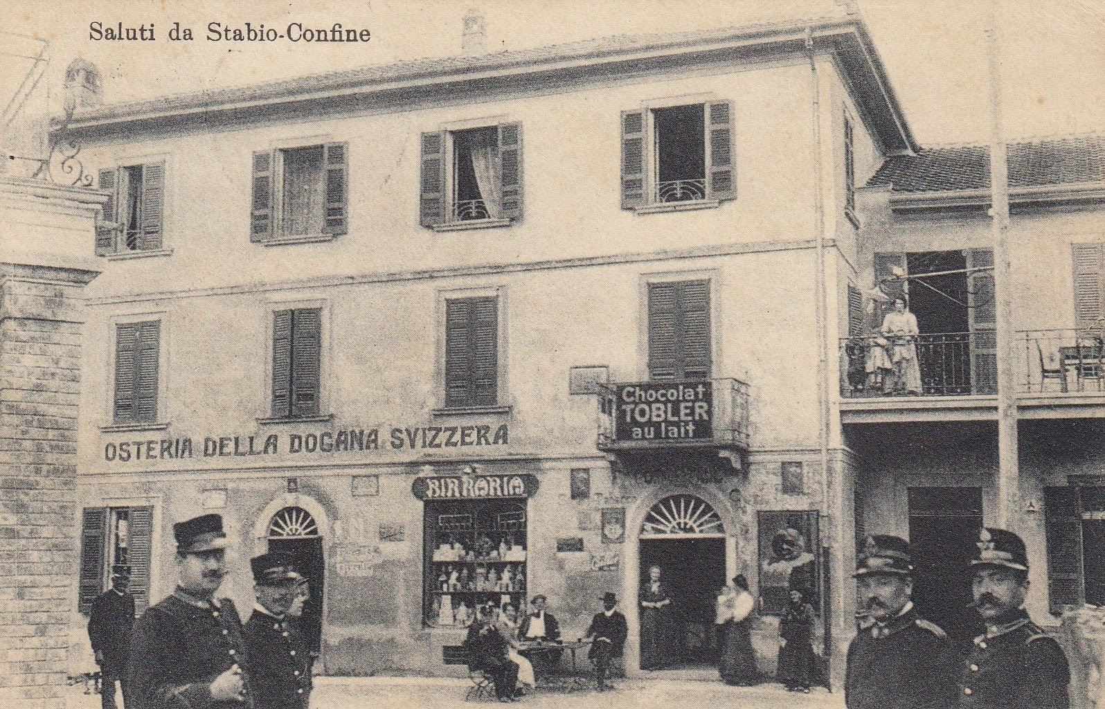 Anni 30 Osteria della Dogana Svizzera