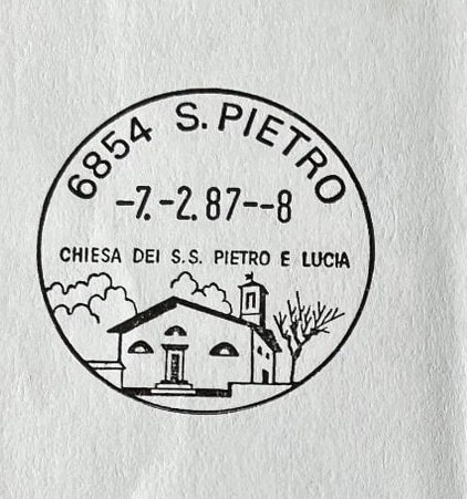 1987  Timbro Postale San Pietro