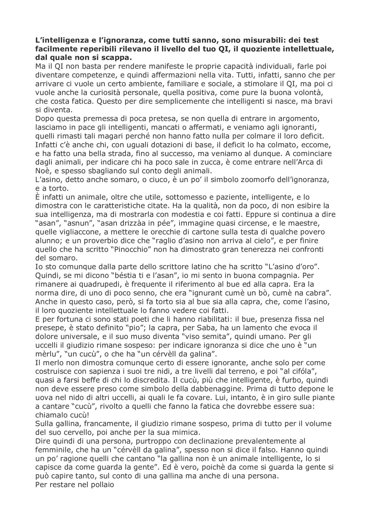 2 Intelligenza e ignoranza 1 di Sandro Mombelli