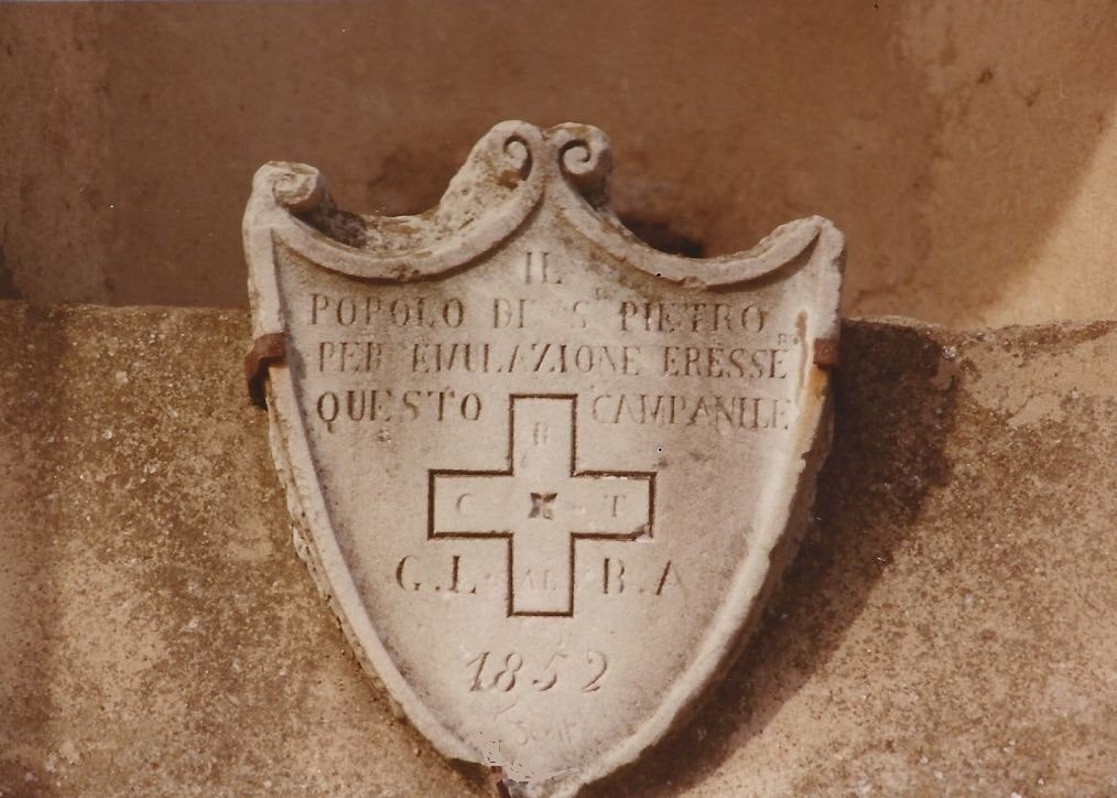 1852 Stemma costruzione campanile