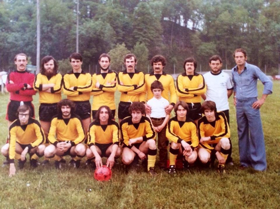 Anni 80, Regazzoni, Giumelli, Miglietta, Coduri, Giorgi, Garoscio, Casarin, Plebani , Caccia. Rapelli, Giorgi, Bianco, Manea, Leoni, Durini.
