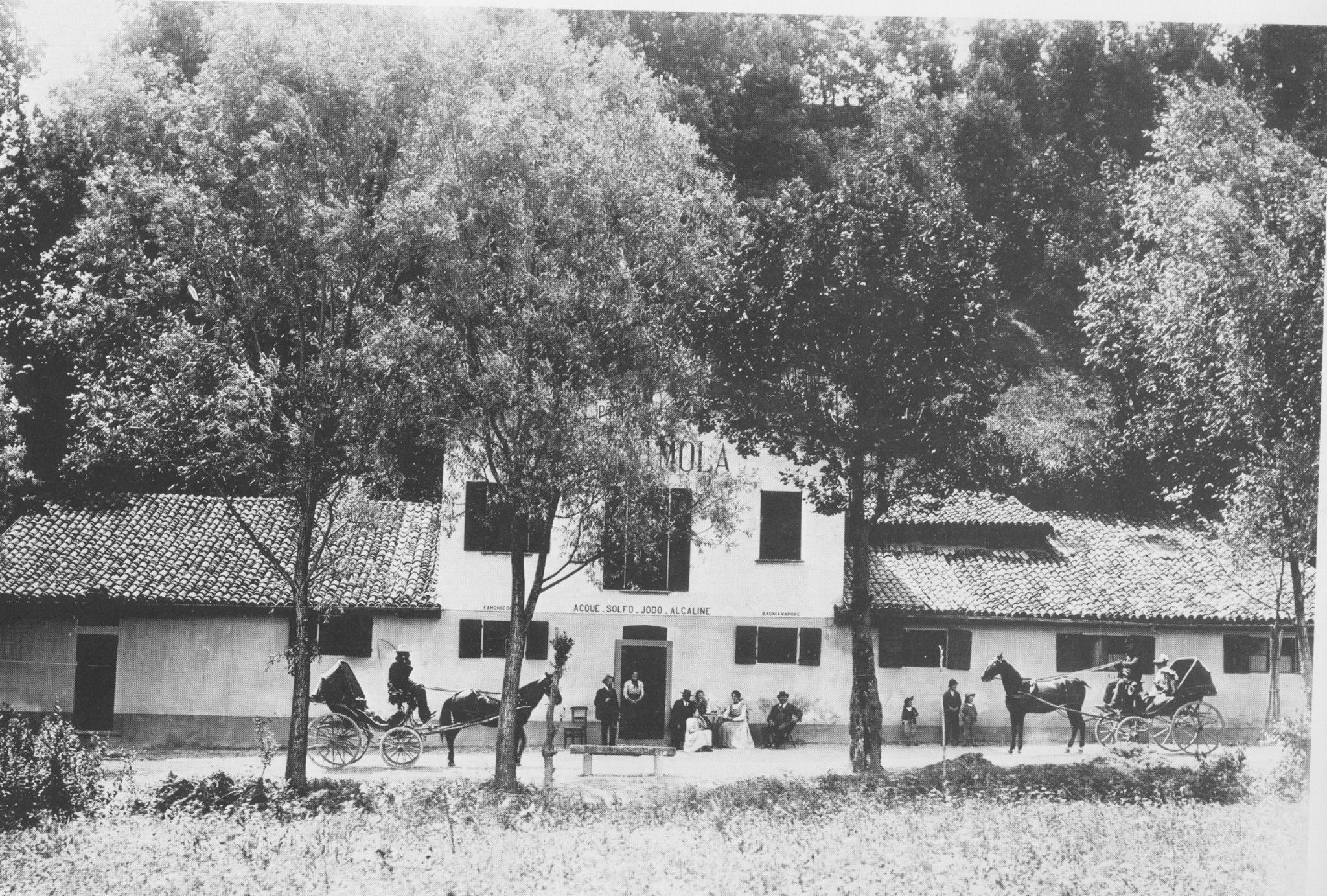 1875. Chi desidera far bagni in casa propria collacqua solforosa di Stabio si diriga alla fonte Mola e C. ove puo acquistarla al prezzo di 15 centesimi la brenta