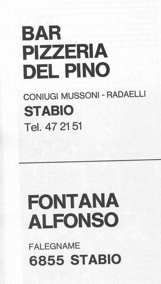 Anni 70-80, Volantino Pubblicitario