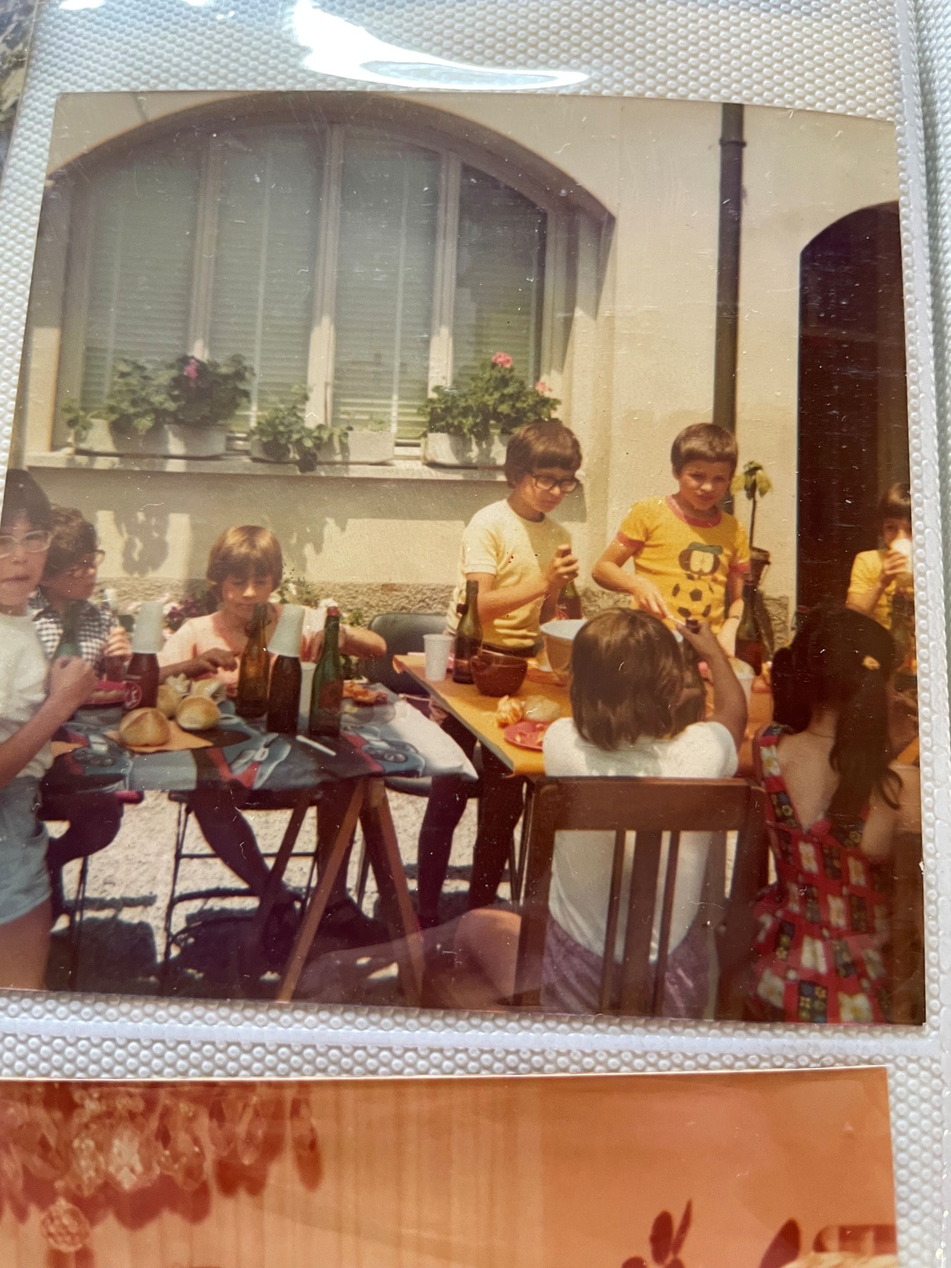 1975 Compleanno. Realini, Enzio Cereghetti, Mirko Cereghetti, Rossi Moreno, Maurizio Bianchi