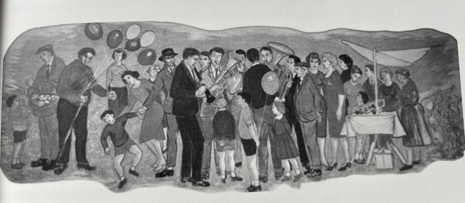 1962 Laffresco di Gino Macconi nel Salone