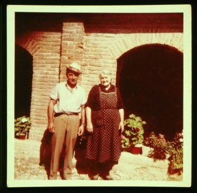 Lino Albisetti e sua mamma