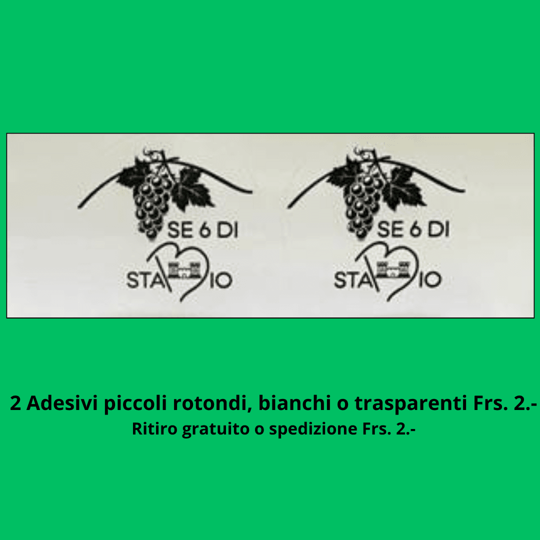 2 Adesivi Piccoli Rotondi