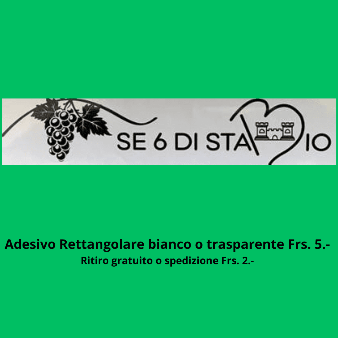 Adesivo Rettangolare