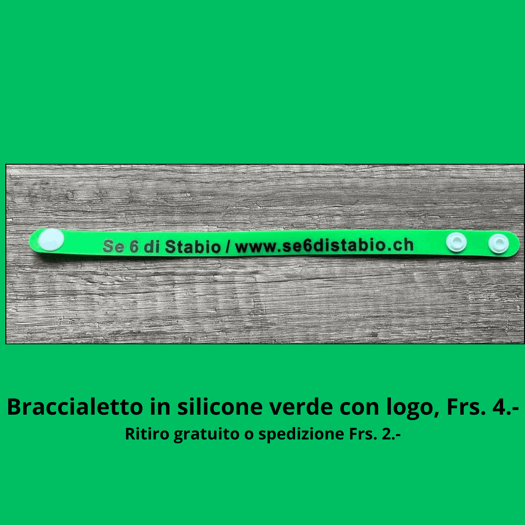 Braccialetto in Silicone Verde