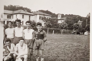 Anni 60 Castelletti Giancarlo e Vedani in piedi Caccia Decia e Schmid