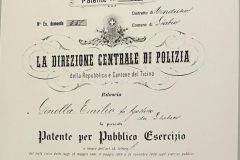 1900 Patente Esercizio Ginella Emilio, Stabilimento Ginella