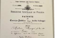 1908 Patente Esercizio, Remigio Realini, Negozio Realini
