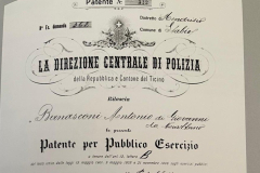 1910 Patente Esercizio Bernasconi Antonio, Negozio Bernasconi