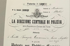 1912 Patente Esercizio Sorelle Binaghi, Hotel Maderni