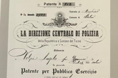1913 Patente Esercizio Volpi Angelo, Albergo Sociale