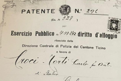 1918 Patente Esercizio Croci Torti Carlo, Osteria San Rocco