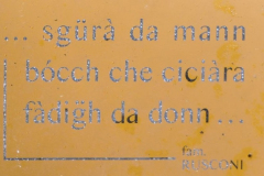 Anni 30 Targhetta commemorativa del lavatoio di San Pietro