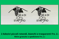 2 Adesivi Rotondi Piccoli