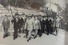 1955 Corteo per l'inaugurazione del nuovo vessillo