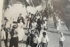  1955 Corteo per l'inaugurazione del nuovo vessillo