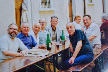 Anni 80 Don Quattri, Michele Pellegrini, Luisoni sindic dala piazeta