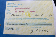 Anni 70-90 L' Assegno postale