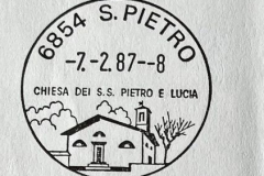 1987  Timbro Postale San Pietro