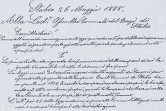 26.05.1888 Istanza di proprietà delle campane