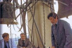 Suonata a mano. Ai tasti Luigi Rusconi, dietro Fortunato Gerosa, a sinistra Roberto Della Casa