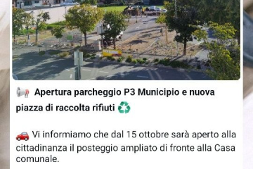 15.10.2025 Il nuovo posteggio di fronte al municipio