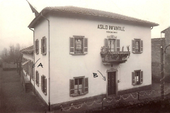 Anni 70. Il 14 giugno 1883 moriva la signora Marta (1823-1883), figlia di Onorato Meotti, nativa di Milano. Apparteneva ai primi movimenti cattolici tesi a diffondere l'opera dei patronati per i ragazzi del popolo, aprendo asili nelle parrocchie (Opera dei patronati fondata a Venezia nel 1869). Lasciò dei fondi per l'istituzione di un asilo cattolico a Stabio. L'esecutrice testamentaria, come risulta dal testamento di Marta Meotti del 4 febbraio 1878 pubblicato il 20 giugno 1883 dal Dott. Giovanni Ibery Presidente in Milano, fu la sua governante Giuseppina Cogliati di Previso (Como).